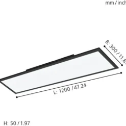 Plafon de tecto salobrena-z led eglo 900053