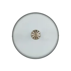 Plafon de Teto com Abajur em Vidro Branco Acetinado IMPERIAL EGLO 82741