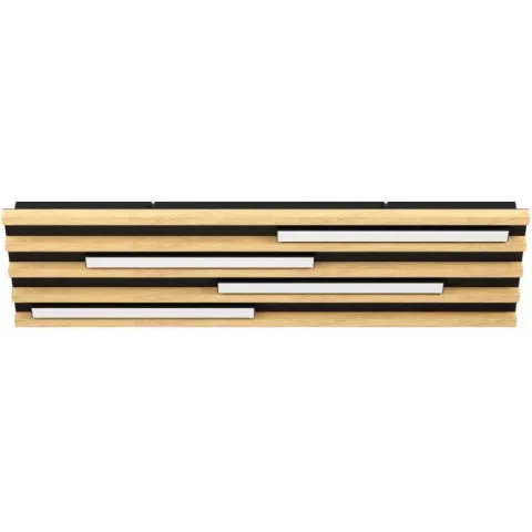 Plafon de Teto com LED e Madeira Natural MARREIRA EGLO 390428