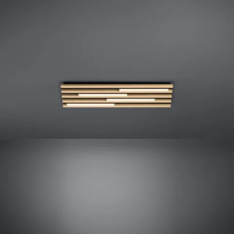 Plafon de Teto com LED e Madeira Natural MARREIRA EGLO 390428