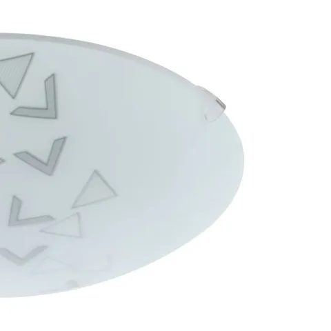 Plafon de Teto com Vidro Branco Acetinado e Metal MARS EGLO 80263