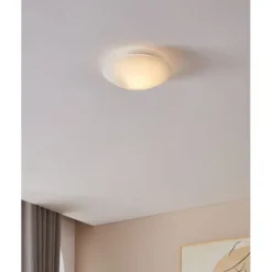 Plafon de Teto com Vidro Branco Acetinado MARS EGLO 80265