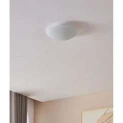 Plafon de Teto com Vidro Branco Acetinado MARS EGLO 80265