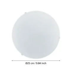 Plafon de Teto com Vidro Branco Acetinado MARS EGLO 80265