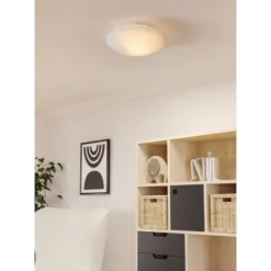 Plafon de Teto com Vidro Branco Acetinado MARS EGLO 80265