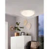 Plafon de Teto em Metal Branco com Tampa de Vidro PLANET 1 EGLO 83153