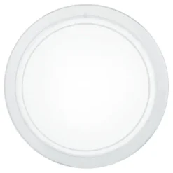 Plafon de Teto em Metal Branco com Tampa de Vidro PLANET 1 EGLO 83153