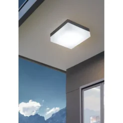 Plafon de Teto e Parede para Exterior Plástico Antracite SONELLA EGLO 94872
