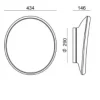 Plafon de teto/parede Branco Led 43 cm - Stilnovo Dynamic - 7786