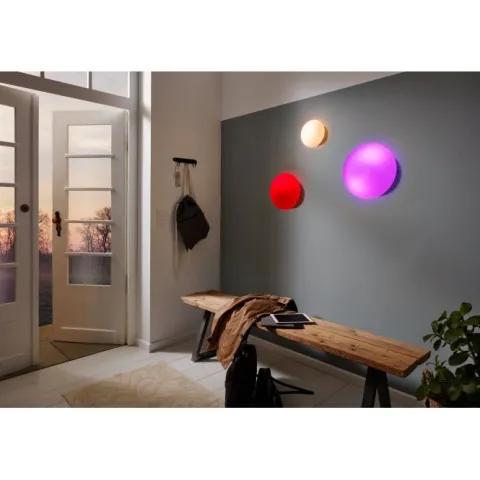 Plafon de Teto Redondo em Metal Branco com Vidro Opalino ELLA EGLO 83404