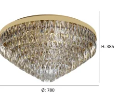 Plafon Eglo Valparaiso Ø780mm 39459 Dourado