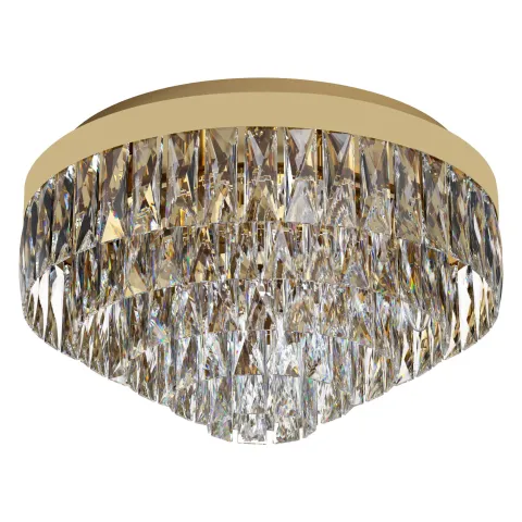 Plafon Eglo Valparaiso Ø480mm 39457 Dourado Cristais