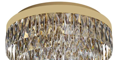 Plafon Eglo Valparaiso Ø480mm 39457 Dourado Cristais