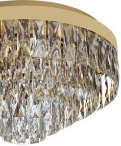 Plafon Eglo Valparaiso Ø480mm 39457 Dourado Cristais