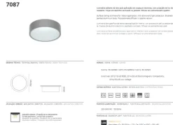 Plafon Fluorescente Compacta TROMILUX 7087.113.10L Tromilux 7087.113.10L Branco