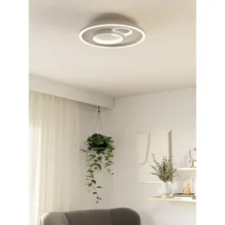 Plafon LED Branco e Prata 380 mm TIRIOLO EGLO 901246