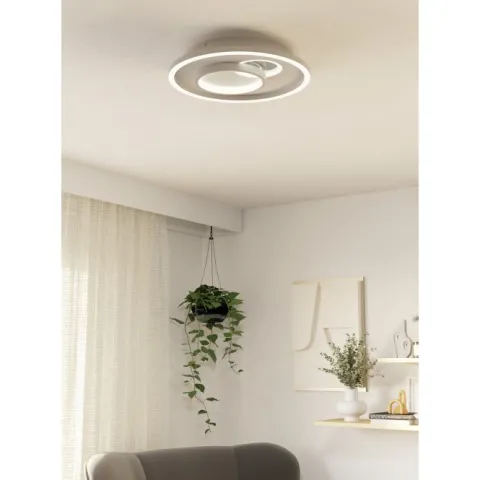 Plafon LED Branco e Prata 380 mm TIRIOLO EGLO 901246