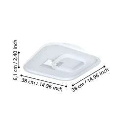 Plafon LED Branco e Prata TIRIOLO EGLO 901247