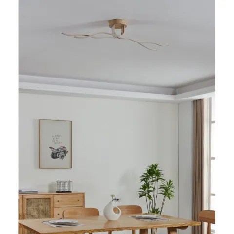 Plafon LED com Aspeto Madeira 1100 mm RONCADE 2 EGLO 901105
