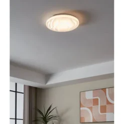 Plafon LED com Design Ondulado Branco BENARIBA EGLO 99343