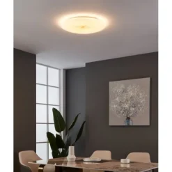 Plafon LED com Detalhes em Ouro Branco 51 cm NIEVES 1 EGLO 900501