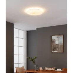 Plafon LED com Detalhes em Ouro Branco e Luz Branca Quente NIEVES 1 EGLO 900499
