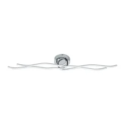 Plafon LED com Quatro Perfis Curvados em Metal Cromado RONCADE EGLO 31996