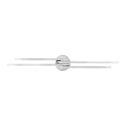 Plafon LED com Quatro Perfis Curvados em Metal Cromado RONCADE EGLO 31996