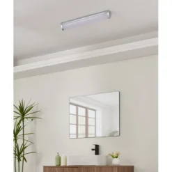 Plafon LED de Parede Metal Cromado com Luz Branca Neutra GITA 2 EGLO 94713