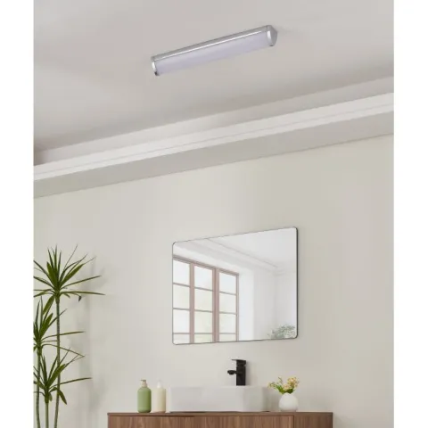 Plafon LED de Parede Metal Cromado com Luz Branca Neutra GITA 2 EGLO 94713