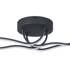 Plafon LED de Teto em Metal Preto RONCADE 1 EGLO 99322