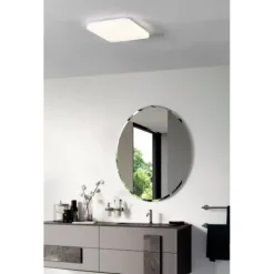 Plafon LED de Teto Quadrado Branco 33x33 cm FRANIA EGLO 97885