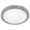 Plafon LED Exterior com Aço Inoxidável e Vidro Branco VENTO 1 EGLO 94121