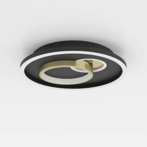 Plafon LED Preto e Dourado TIRIOLO EGLO 901244