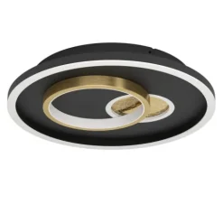 Plafon LED Preto e Dourado TIRIOLO EGLO 901244