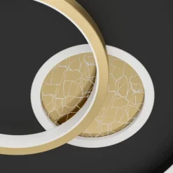 Plafon LED Preto e Dourado TIRIOLO EGLO 901244