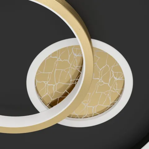 Plafon LED Preto e Dourado TIRIOLO EGLO 901244