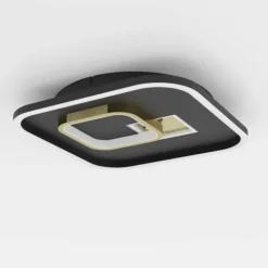 Plafon LED Preto e Dourado TIRIOLO EGLO 901245