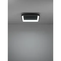 Plafon LED Preto Quadrado 350x350 mm LORETELLO EGLO 901252