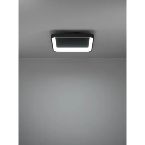 Plafon LED Preto Quadrado 350x350 mm LORETELLO EGLO 901252