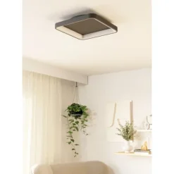 Plafon LED Preto Quadrado 350x350 mm LORETELLO EGLO 901252