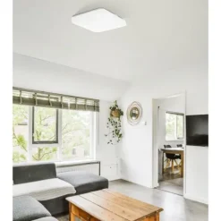 Plafon LED Quadrado 43x43 cm Branco FRANIA EGLO 97876