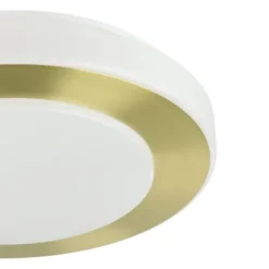 Plafon LED Redondo com Anel em Latão Escovado CARPI EGLO 900369