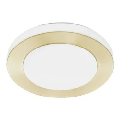 Plafon LED Redondo com Anel em Latão Escovado CARPI EGLO 900369