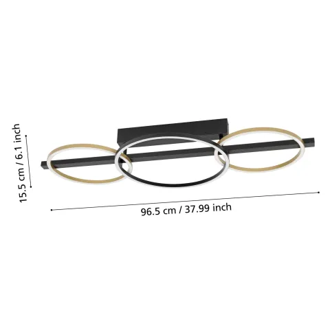 Plafon Moderno Eglo 390086 Lanacera Led