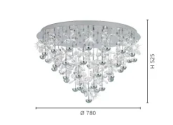 Plafon moderno Eglo Pianopoli Ø780mm 39246