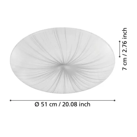 Plafon NIEVES EGLO 98326