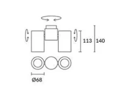 Plafon PIPE LEDS C4 15-0074-14-05