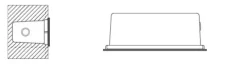 Pré Caixa de instalação de encastrar para projector muro a ref. 2016.105.8OL tromilux