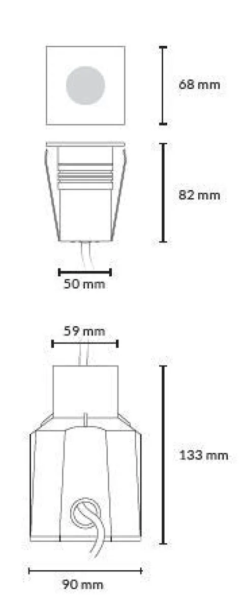 Projector de Chão Exterior de Encastrar IP67 3000K Tromilux 30971068TL Aço Inoxidável